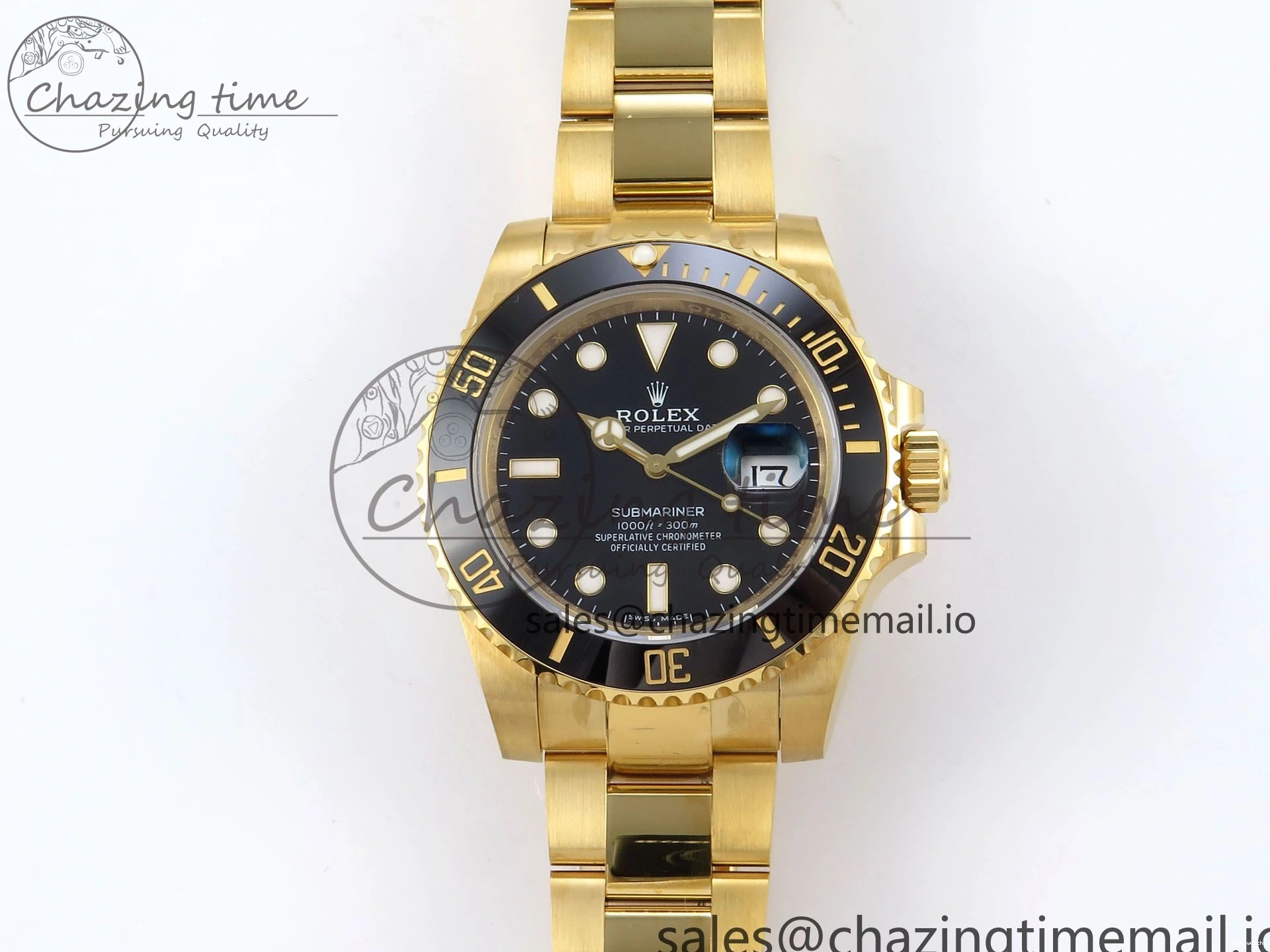 Submariner Black YG VS3135 Ceramic 116618 Steel 1:1 LN Edition Plated VSF 904L Best 0115